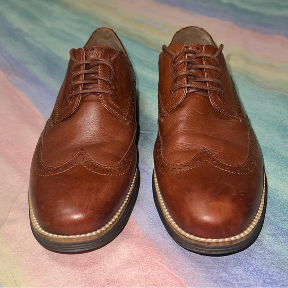 Cole Haan Men's OriginalGrand Wingtip Oxford Brown size 8.5 - Picture 5 of 10